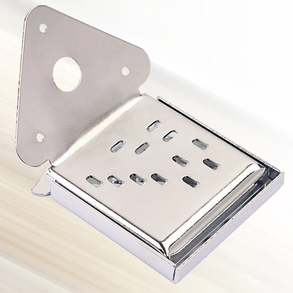 COOPHYA Mandolin Metal Tailpiece Plated Silver Triangle Style with Fast String Change Feature