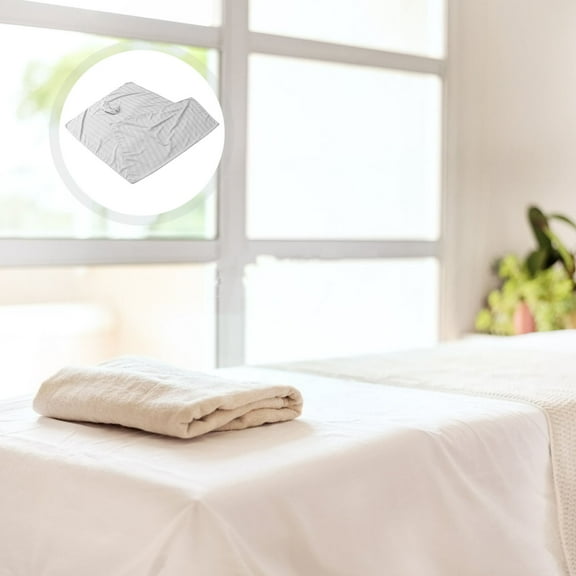 COOPHYA Massage Bed Bedding 1Pack Grey Polyester Mercerized Cotton for Spa