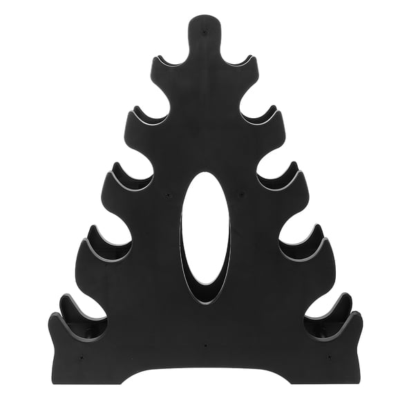 COOPHYA Modern Black Dumbbell Storage Stand with Durable PVC for Space Saving Workout Equipment Storage