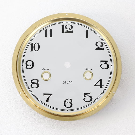 COOPHYA Modern Round Wall Clock Face Replacement in Zinc Alloy for Home Decor, and Stylish 1 Set