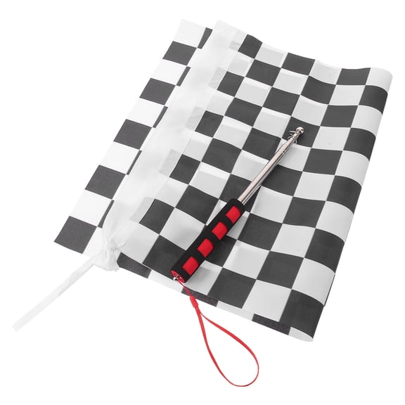COOPHYA Motocross Racing Flags Durable Black White Checkered Polyester Signal Flags