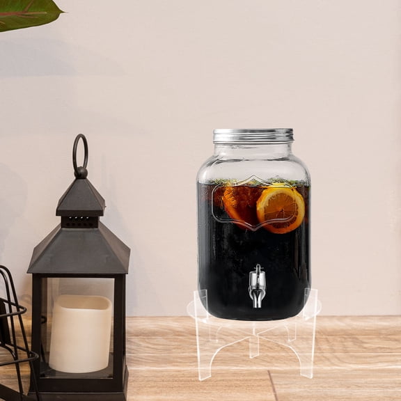 COOPHYA Multipurpose Acrylic Drink Dispenser Stand Stylish Base for Juice Cocktails and Tea