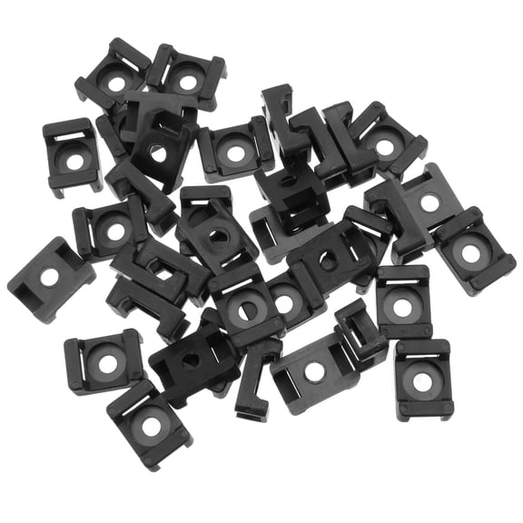COOPHYA Nylon Saddle Type Cable Tie Mounts Base 100Pack for Cable Management Equipment