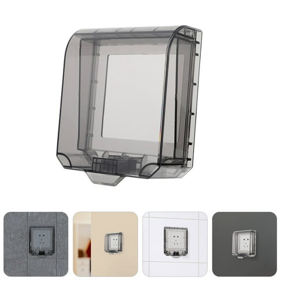 COOPHYA Outdoor Use 1 Set Black Pc Square Outlet Cover Protector for Indoor and Outdoor
