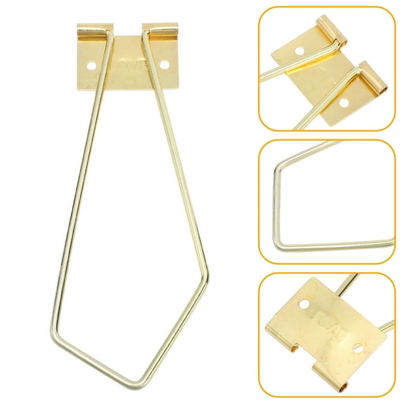 COOPHYA Photo Frame Bracket 4Pcs Golden Iron for Home Decor and Studio Use General Users