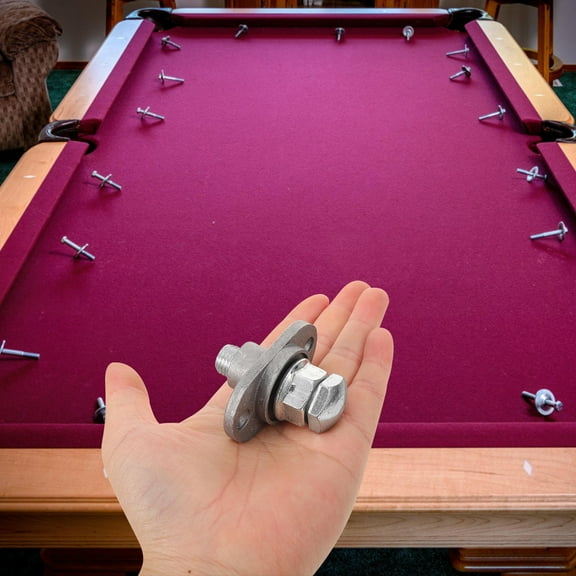 COOPHYA Pool Table Micro Adjustment Screw in Silver for Accurate Leveling and Reliable Performance