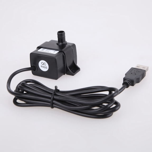 COOPHYA Black Submersible Water Pump for Aquarium and Fountain with Build and Adjustable Rate