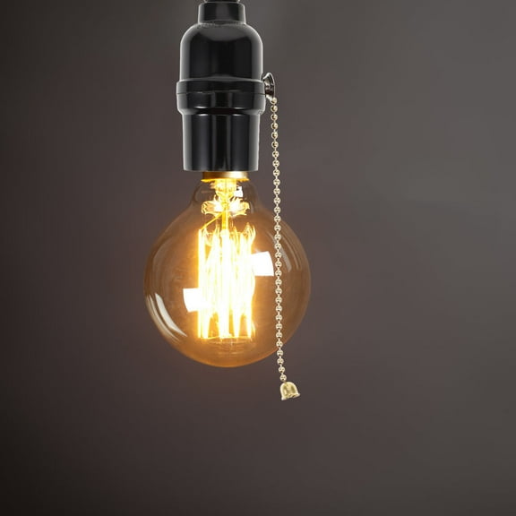 COOPHYA Pull Chain Light Fixture E26 Lamp Socket Replacement with Pull Switch for Ceiling Light