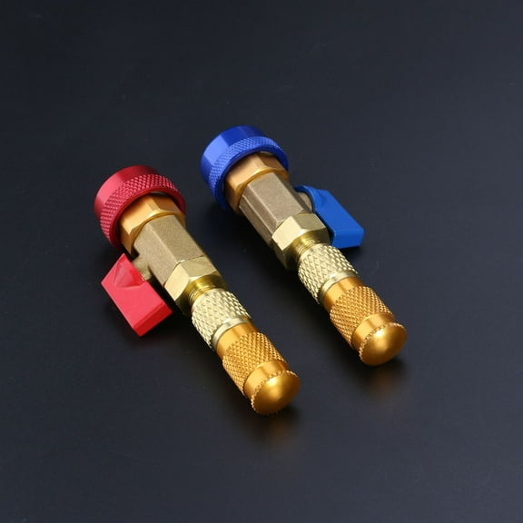 COOPHYA R134A Car Air Condition Core Remover Installer 2Pcs Metal for Auto Repairing Valve Core
