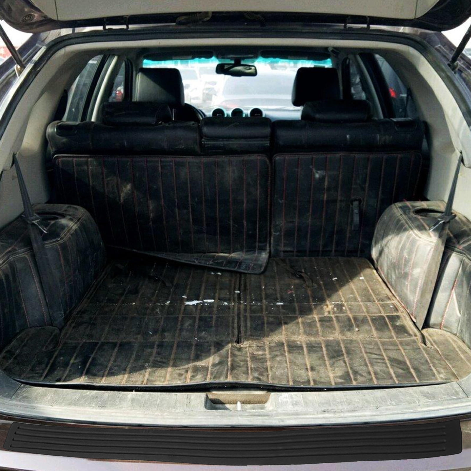 COOPHYA Rear Bumper Protector Guard, Black Anti-Scratch Trunk Sill Pad ...