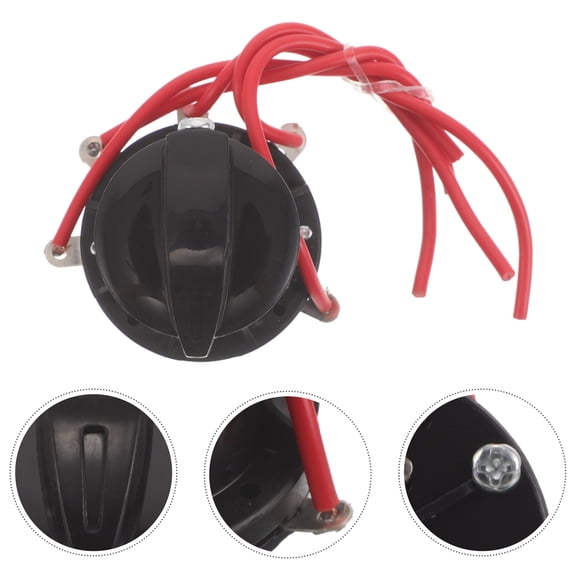 COOPHYA Rotary Fan Speed Switch Replacement Black 3 Position Selector Knob with Wire for Home and Industrial Fans