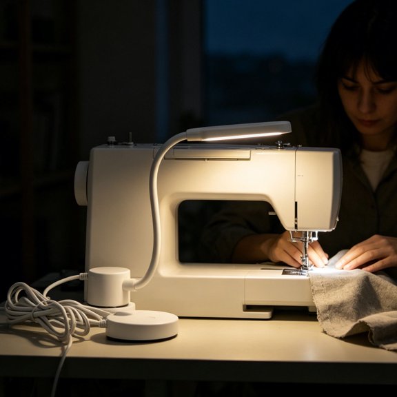 COOPHYA Sewing Machine Light with Magnetic Base USB Powered Flexible LED Lamp for Crafting