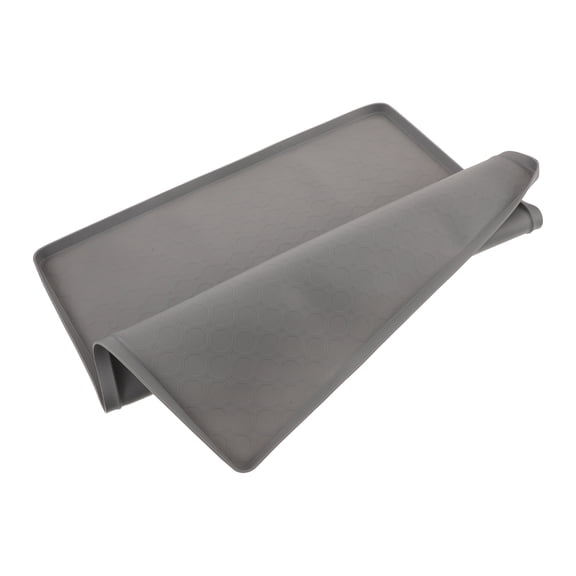 COOPHYA Silicone Trash Can Tray with Honeycomb Pattern Corner Fit for Kitchen Floor Protection