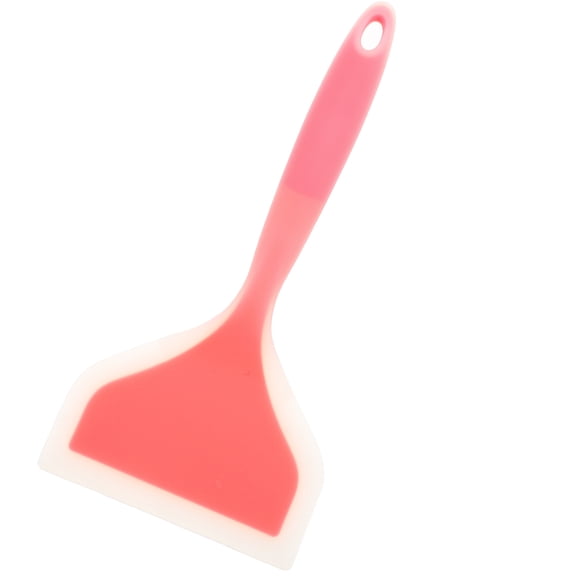 COOPHYA Silicone Wide Turner Red Pancake Spatula Kitchen Flipper Nonstick Pan Safe