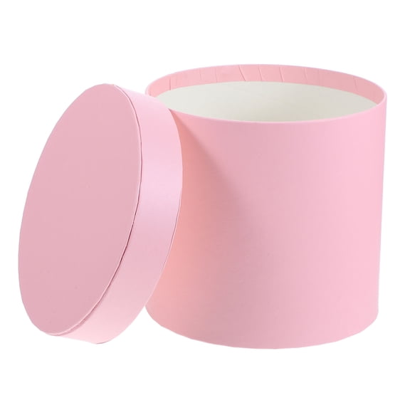 COOPHYA Simple Design Hand-held Flower Box Flowers Box Pink Paper 1Pack for Weddings