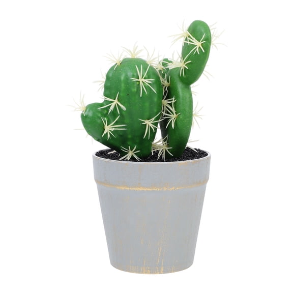 COOPHYA Simulation Cactus False Green Plant Ornament for Office Kitchen and Window Ledge Display