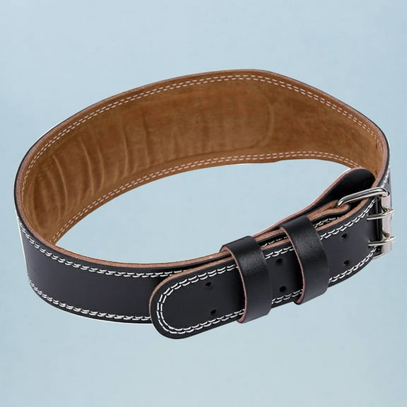 COOPHYA Size L Black Pu Leather Exercise Straps 1Pack For Weightlifting And Compression