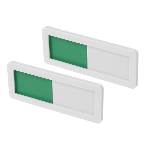 COOPHYA Slider Privacy Indicator Acrylic Black Open Closed Sign 2Pcs