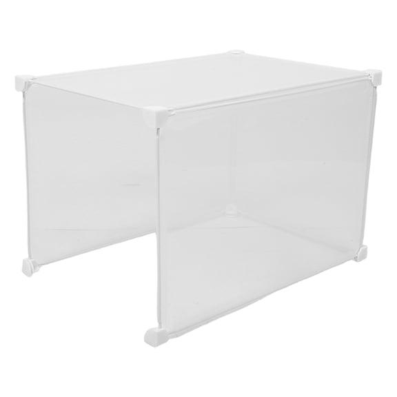 COOPHYA Stable Transparent Litter Box Guard with Side Panels for Splash Protection