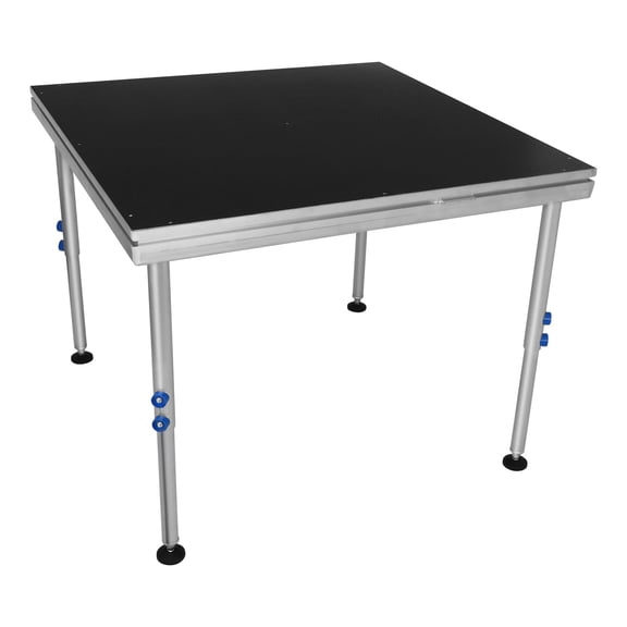 COOPHYA Stage Platform, 4x4 ft Aluminum Alloy Folding Modular Riser, Adjustable Height for Weddings, Concerts & Events