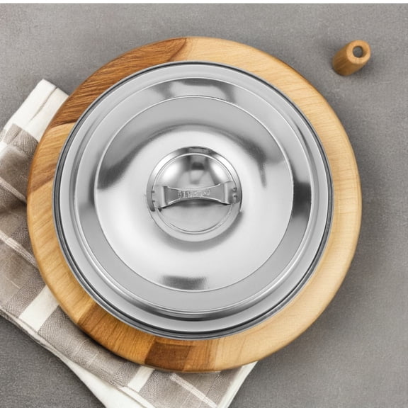COOPHYA Steamer Lid Stainless Steel Food Dome Covers For Professional Kitchens 1Set
