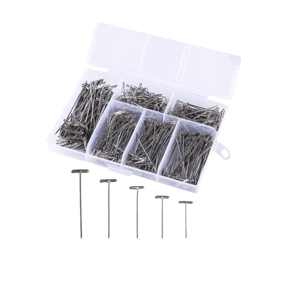 COOPHYA T-Shaped Stainless Steel Needles, 450 Pcs, 2.1 in, Sewing Pins for Craft, , Home Use