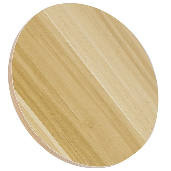 COOPHYA Table Top Rotating Serving Tray 1Pack Khaki Round Smooth Surface