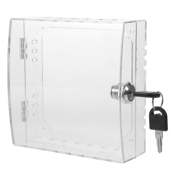 COOPHYA Transparent Lockable Thermostat Cover with Vent Holes for Air Conditioning and Home Wall Mount