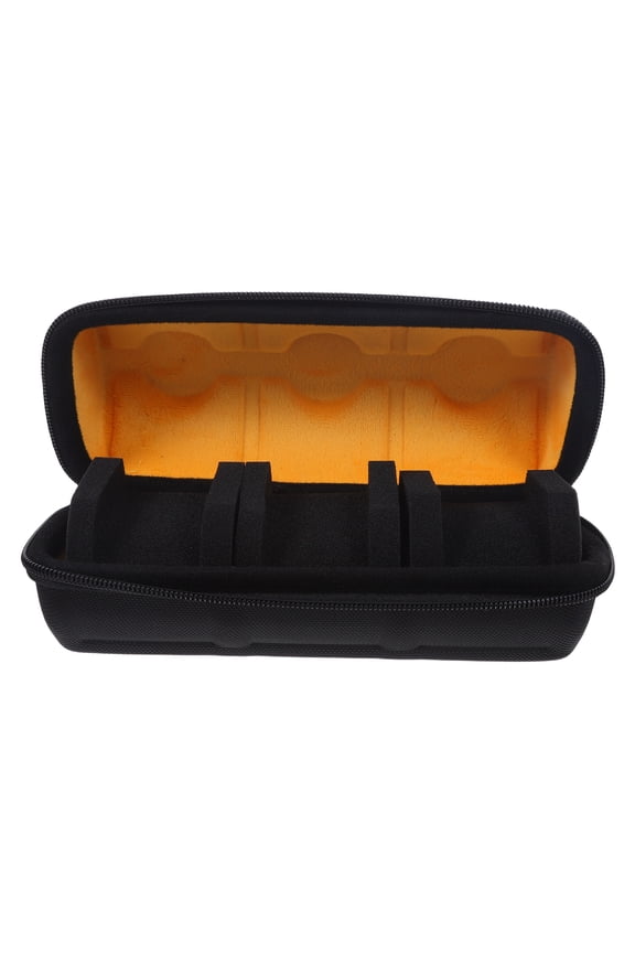 Travel Watch Storage Case Bag with Scratch Resistant Interior and 3 Grid Organizer