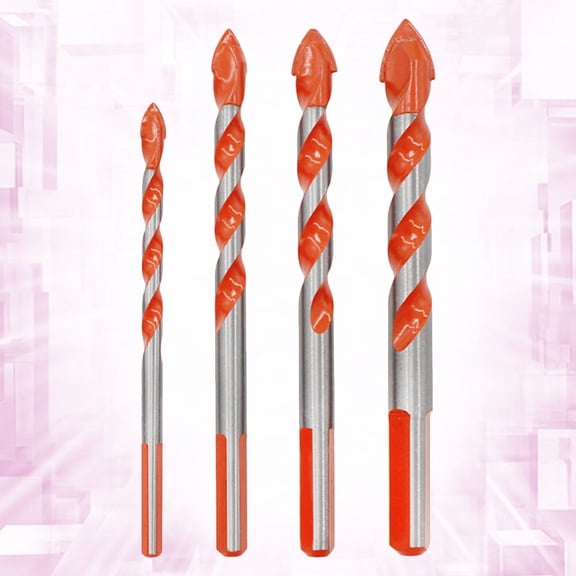 COOPHYA Triangle Drill Bits for Wall Tiles 4Pcs DIY Enthusiasts Ceramic Drilling