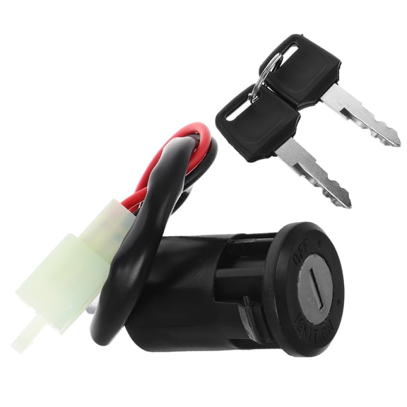 COOPHYA Black Ignition Switch for Vehicle with Key Compatible with Atv Scooter Snowmobile