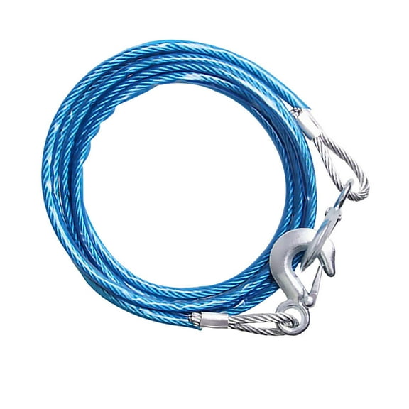 COOPHYA Vehicle Tow Cable Heavy Duty Wire Rope With Night Safety 1Pack 15.7*2.4in