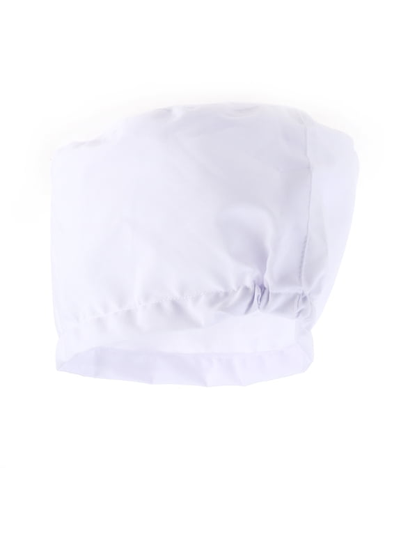 White Cotton Work Cap, Adjustable Lightweight Breathable Hat for All Hair Lengths, 5.5 Inch