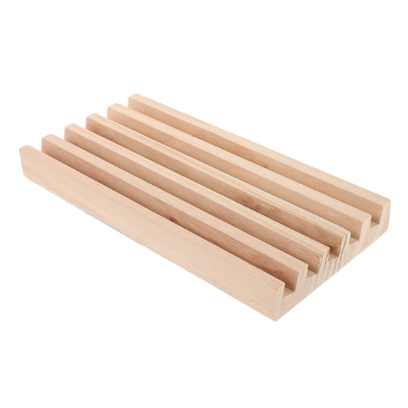 COOPHYA Wooden Domino Tray Rack with Stable Storage for Mexican Train and Board Games