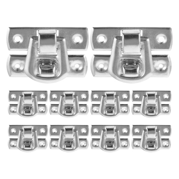 COOPHYA Zinc Alloy Metal Hasp Lock Plated Silver Decorative Small Box Clasp for Home Use