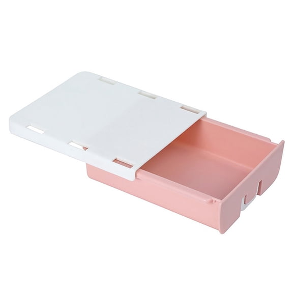 COOPHYA office under-desk storage rack Under Desk Drawer Plastic Pink 1Pack
