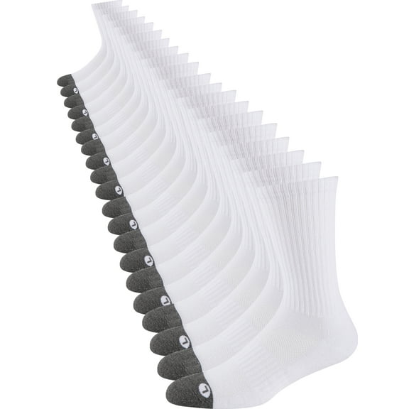 COOPLUS 10 Pairs Mens Crew Long Socks Cushion Socks Breathable Calf Socks for Men