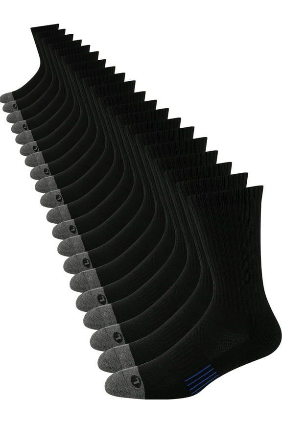 10 Pairs Mens Crew Long Socks Cushion Socks Breathable Calf Socks for Men