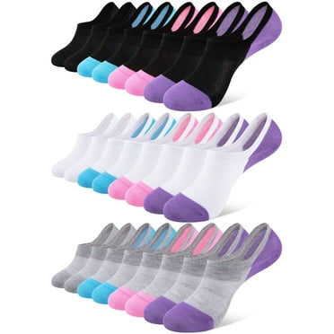COOPLUS 12 Pairs Womens Lightweight No Show Socks Athletic Liner Ankle Invisible Socks for Women