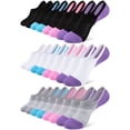 thumbnail image 1 of COOPLUS 12 Pairs Womens Lightweight No Show Socks Athletic Liner Ankle Invisible Socks for Women, 1 of 8