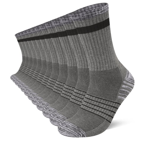 12Pairs Mens Long Socks Lightweight Crew Hiking Socks
