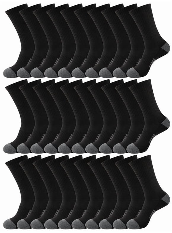 15 Pairs Mens Crew Socks Lightweight Athletic Socks Breathable Comfort Sport Socks for Men