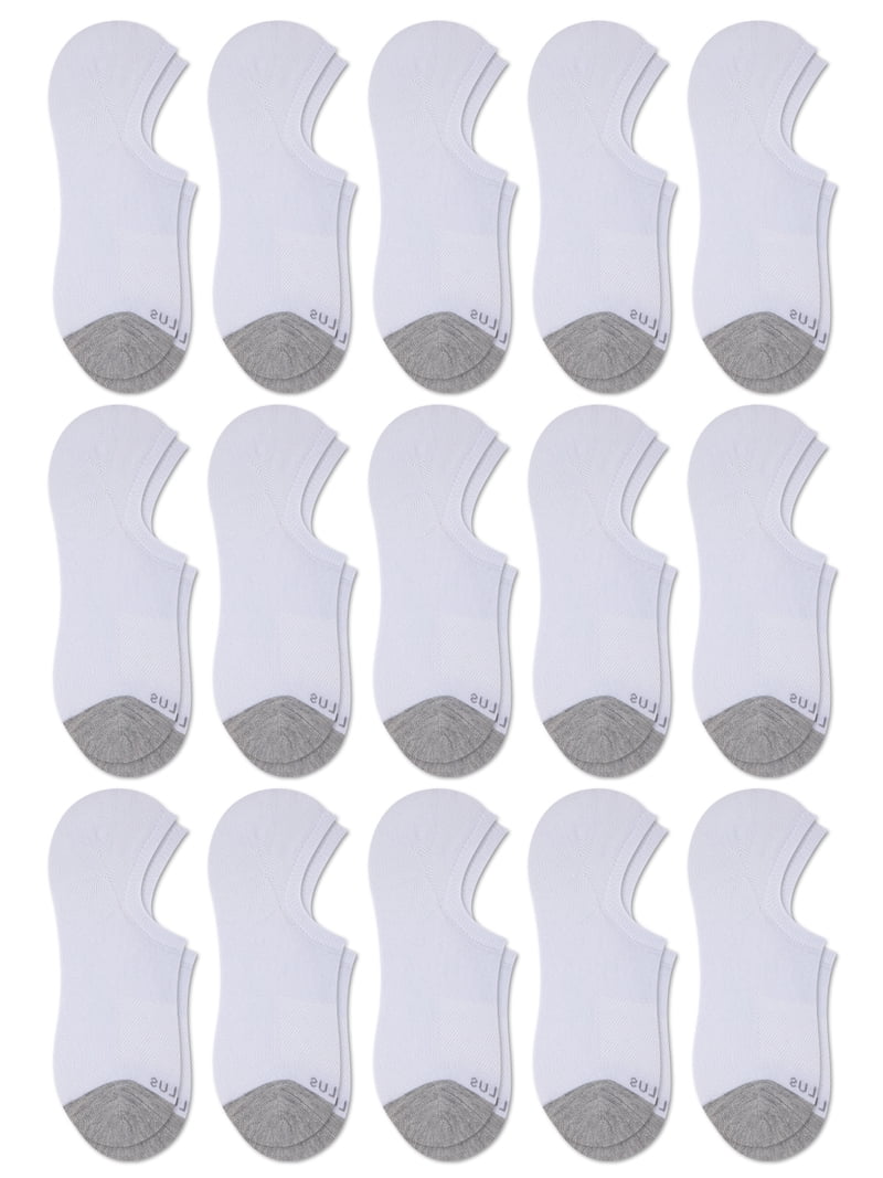 Men 15 pair no show socks display picture 1