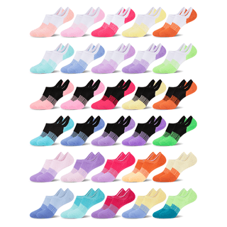 COOPLUS 30 Pairs No Show Socks for Women Low Cut Invisible Liner Athletic Socks for Running