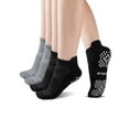 thumbnail image 1 of COOPLUS 4 Pairs Non Slip Yoga Socks With Grips for Women Anti-Slip Athletic Socks for Barefoot Workout,Ballet, 1 of 7