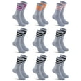 thumbnail image 1 of COOPLUS 9 Pairs Womens Lightweight Crew Socks Athletic Moisture Wicking Socks for Women, 1 of 9