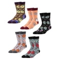 thumbnail image 1 of COOPLUS Easter Socks Lightweight Breathable Crew Socks Funny Holiday Design 5 Pairs for Men, 1 of 9