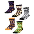 thumbnail image 1 of COOPLUS Halloween Mens Socks Crew Long Socks Thin Breathable Lightweight Calf Socks 5 Pairs, 1 of 8