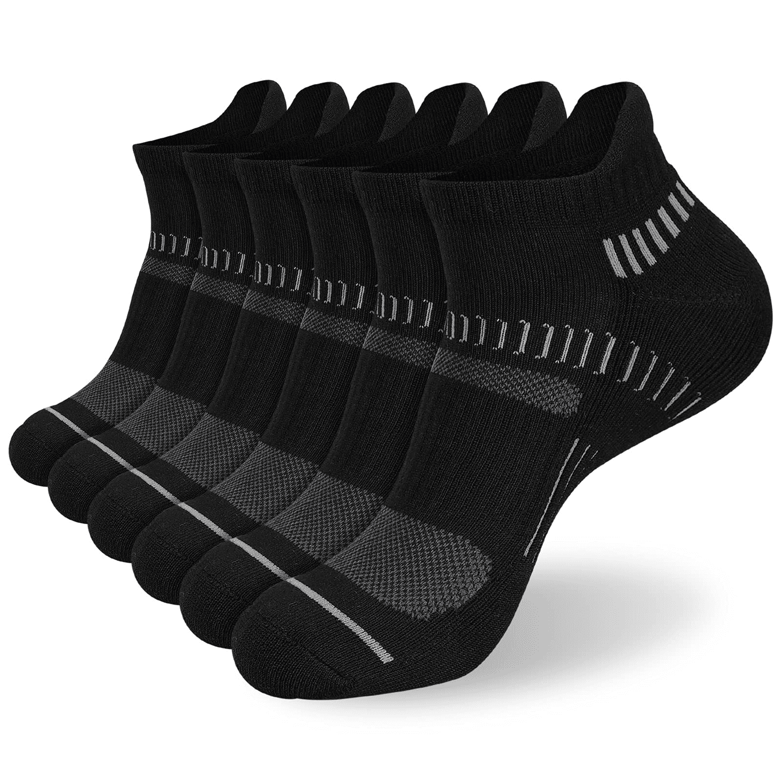 COOPLUS Men's Athletic Ankle Socks Mens Sock Size 1013 Male Low Cut