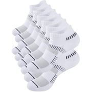COOPLUS Mens Athletic Ankle Socks Plus Size Mens Low Cut Socks 6 Pairs